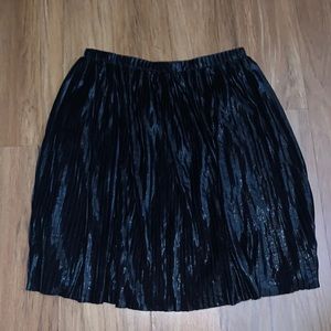 Black pleated loft Midway skirt